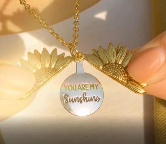 Girasol "You Are My Sunshine" ketting met opbergzakje