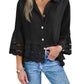 Vrouwen Eyelet Kanten Blouse Tops (Koop er 2 gratis verzending）
