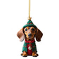 Schattige hond decoratie ornament