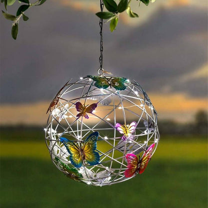 ✨Hangende vlinders met LED-lichtornament op zonne-energie