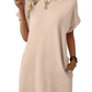 Dames Lichtgewicht Zomer T-shirt Jurk met Zakken