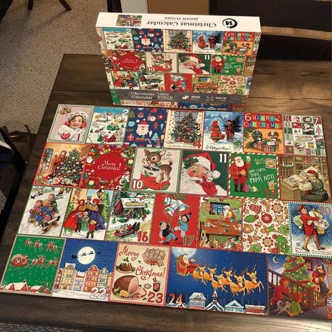 🔥Kerst Advent Kalender Legpuzzel 1000st🧩🎁