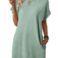 Dames Lichtgewicht Zomer T-shirt Jurk met Zakken