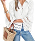 Vrouwen Eyelet Kanten Blouse Tops (Koop er 2 gratis verzending）