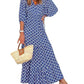 Vrouwen Pofmouw Bloemen Boho Maxi Dress