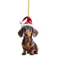 Schattige hond decoratie ornament