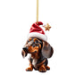 Schattige hond decoratie ornament