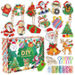 Kerstschilderstickerset