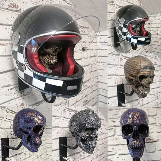 ☠️🏴‍☠️Motorfiets helm en jas schedel houder