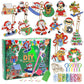 Kerstschilderstickerset