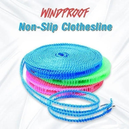 Winddichte, antislip waslijn (32 ft)