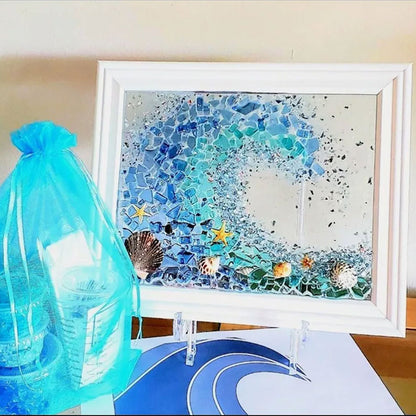 🌊DIY Zeeglas Kunst Kit👍Koop Meer Bespaar Meer🎁