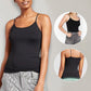 Halster vest voor dames - ingebouwde gewatteerde bh vest