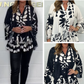 Top met uitlopende mouwen en ruches met V-hals💖Voorjaarsuitverkoop-50% KORTING