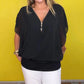 Casual Damestop met Chiffon Ritssluiting