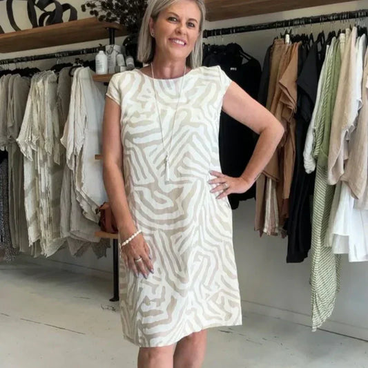 ✨2025 Nieuwe Boho Vintage Casual Bedrukte Jurk💃