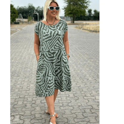 ✨2025 Nieuwe Boho Vintage Casual Bedrukte Jurk💃