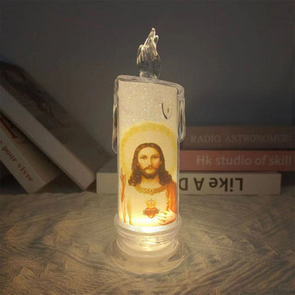 Jezus LED-gebedskaars