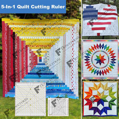 5-in-1 Quilt snijliniaal