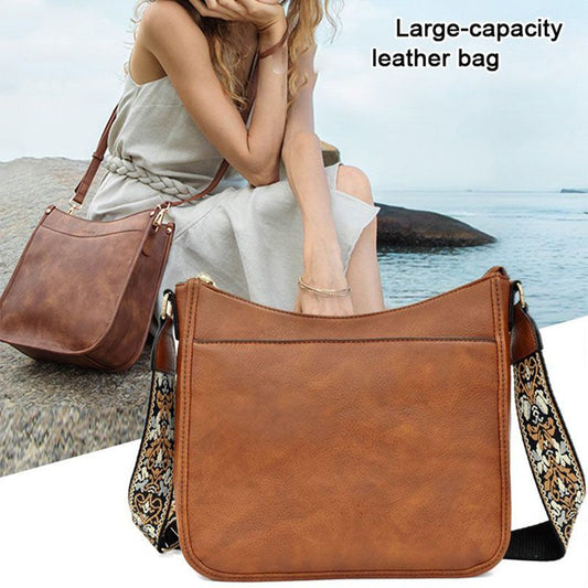 Veelzijdige leren crossbodytas voor dames