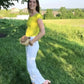 🔥2025 HEET VERKOCHT🔥Stretch Twill Cropped Broek met Wijde Pijpen