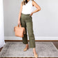 🔥2025 HEET VERKOCHT🔥Stretch Twill Cropped Broek met Wijde Pijpen
