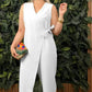 Beperkte uitverkoop 50% UIT💖 Effen gekleurde casual jumpsuit met V-hals en bandjes