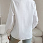 Dames Gestreepte Blouse met Knoopsluiting en Volants