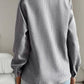 Dames Gestreepte Blouse met Knoopsluiting en Volants
