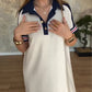 Dames Casual Fashion Kapsel Korte Mouw Jurk