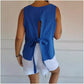Sleeveless V-Neck Back Tie Top