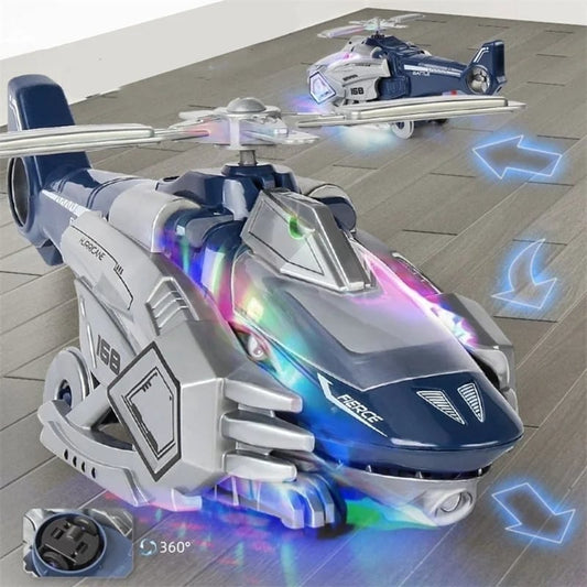 LED Transforming Dinosaur Helicopter Toys