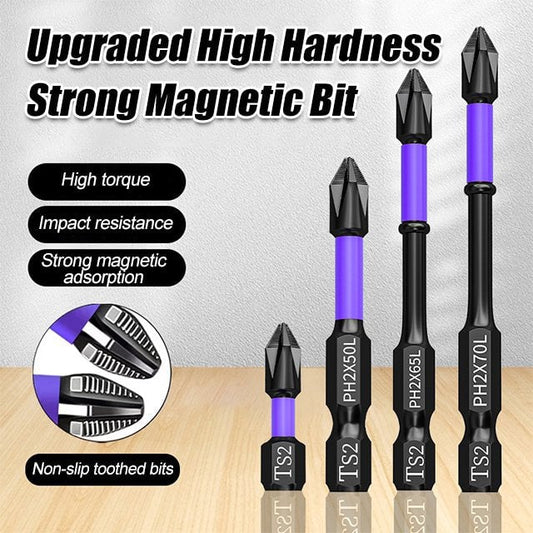 Verbeterde hoge hardheid en sterke magnetische bit💥6-delige set - gratis basis